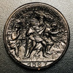 Notgeld 200 Mark Alemanha 1923 - Porcelana Preto - 9,8 g - 40mm - Bad Wildbad - Cidade Wurttemberg.