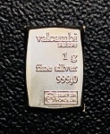 Barrinha De Prata ( .999/1000 ) 1gr - Tamanho: 11,0 x 7,6 x 1,60 mm - Suíça - Valcambi.