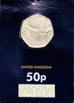 Moeda Reino Unido - 50 Pence 2016 - Km-1375 - Cobre-níquel - 8 g - 27,3 mm - Comemorativa Apoio à Equipe GB, Rio 2016 - Equipe Olímpica.