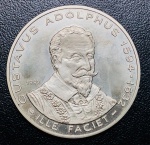 Moeda Suécia - 5 ECU 1992 - FC - Cobre-níquel - 22,81 g - 39 mm - Gustavo Adolfo - ( fantasia )