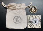 Moeda Colômbia - 10.000 Pesos 2019 - Cobre-níquel - 21,75 g - Bicentenário da Independência da Colômbia - com Saquinho de Pano e Certificado