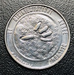 Moeda San Marino - 50 liras 1977 - Km-68 FC - Acmonital - 6,250 g - 24,8 mm - Série: Proteção da Natureza - Desinfestações aéreas do Homem.