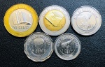 Set de Moedas Serra Leoa 2022 - 1, 5, 10, 25 e 50 Centavos - Todas FC 