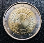 Moeda Portugal - 2 Euros 2025 - Fc - Comemorativa Desenvolvimento sustentável - Bimetalica.