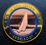 Moeda Fantasia Alemanha - 10 Xeros Specimen 2020 - Ensaio Para As Moedas De 10 Euros 2020 - Bimetalica - Anel De Polimero Branco - 35mm - 24gr Proof FC - Na Capsula.