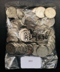 Sache Lacrado com 50 Moedas - 50 Centavos 2023 - 2ª Familia - ( Contem R$ 25,00 Reais )