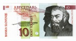 Cédula Estrangeira - Eslovênia 10 Tolarjev 1992 P-11 FE - Protestante Primoz Trubar.