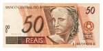 Cédula Brasil - 50 Reais 2007 - C-322 Fe - 1ª Familia - ( Guido Mantega 2ª Chancela - Henrique de Campos Meirelles ).