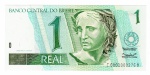 Cédula Brasil - 1ª Serie Nº 0001 - 1 Real 2002 C-252 FE - 2ª Chancela ( Pedro Malan - Arminio Fraga ).