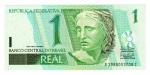 Cédula Brasil - 1 Real 1º Familia 2003 C-254 FE - Serie AC - (Antonio Palocci - Henrique de Campos Meirelles ).