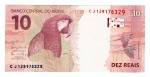 Cedula do Brasil Rara - 10 Reais 2014 - C-348 FE - Serie CJ1391 - 2ª Familia - ( Henrique de Campos Meirelles - Ilan Goldfajn ).