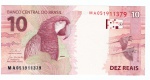Cedula do Brasil - 10 Reais FE - Serie MA0519 - 2ª Familia - ( Fernando Hadad - Roberto Campos Neto ).