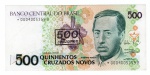 Cédula Brasil Reposição - 500 Cruzeiros 1990 C-213a Sob/FE - Augusto Ruschi. 