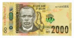 Cédula Estrangeira - Malawi - 2000 Kwacha 2016 - P-69 Fe - Universidade de Ciência e Tecnologia Kwacha Malawi.