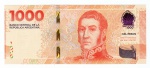 Cédula Estrangeira - Argentina - 1000 Pesos 2024 FE P-367 - José Francisco de San Martín.