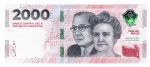 Cédula Estrangeira - Argentina - 2000 Pesos 2023-2024 - P-368B FE - Séries: Heroínas e Heróis da Pátria.