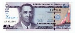 Cédula Estrangeira - Filipinas - 100 Piso 2011 - P-212 FE - Comemorativa 75º aniversário da Faculdade de Direito da Ateneo - Série: Série Novos Designs.
