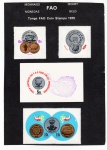 Folha Com 4 Selos Serie FAO - Tonga 1975 - Programa Alimento Para Todos.