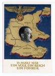 Raro Cartão Postal Alemanha 1938 Terceiro Reich - Propaganda Nazista - Hitler - `O Item Não Promove Ou Glorifica A Violência Da Intolerância Racial Ou Religiosa. Está À Venda Apenas Para Fins De Preservação Da Memória Histórica.