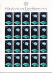 Bloco De Selos 1997 Liechtenstein - Comemorativo Espaço e Satelites - Serie Europa.