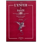 L'Enfer de Dante (O Inferno de Dante), uma prestigiada edição em grande formato que reúne a primeira parte do clássico italiano A Divina Comédia. Contém as famosas gravuras clássicas em preto e branco criadas pelo célebre ilustrador francês Gustave Doré. Introdução do renomado especialista e professor Pierre Brunel. Tradução francesa de Pier-Angelo Fiorentino. Paris, Librairie de l. Hachette e Cie. 1861. Trata-se de um "Beau livre" (livro de arte com capa dura e acabamento de luxo).