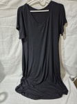 Vestido em malha preto. TAM: GG
