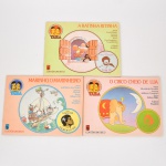 MÚSICA, três (3) discos infantis Taba-Histórias e Músicas Brasileiras: A Ratinha Ritinha; O Circo Cheio de Lua; Marinho, O Marinheiro, acompanham os livretos, vide foto.