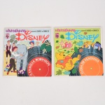 MÚSICA, dois (2) discos em vinil, alguns coloridos, todos com Historinhas Disney: O Dia de Ventania; A Família Robinson, acompanham os livretos, vide foto.