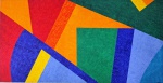 Claudio Tozzi, Movimento, acrílico sobre tela colado em madeira, 52x100cm, sem moldura