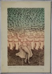 Dila, Bateria/Mangueira, gravura, tiragem 34/100, 1980, 34x24cm, com moldura