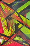 Emanoel Araújo, Composição Abstrata, gravura, tiragem 13/50, 152x102cm, sem moldura