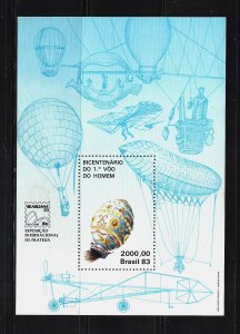 (84044) BRASILIANA DE 1983 BLOCO NOVO COM GOMA