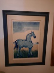 ALDEMIR MARTINS, PI Cavalo Azul, 90 x 75 cm