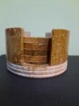 Conjunto de descansos para copos em pedra sabão