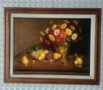 GUERINO GROSSO, OST Natureza Morta com Flores e Frutas, 80 x 100 cm