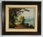 BENEDITO LUIZI, OSP Paisagem com Rio, 60 x 68 cm