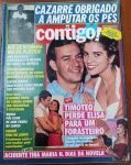 Revista Contigo! Nº 735 (Outubro de 1989)  Tieta (Timóteo e Elisa) / Rita Lee / Bette DavisEdições da revista Contigo! do final de 1989 que trazem na capa matérias e personagens da novela Tieta (um dos maiores fenômenos de audiência da história da televisão brasileira) possuem excelente apelo comercial para colecionadores e pesquisadores de teledramaturgia: