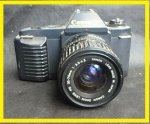 Antiga Máquina Fotográfica Analógica de coleção Canon T50, lente óptica 70mm 1:3.5 - 4.5, Made in Japan, no estado