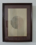 SEM ASSINATURA, representando padrões geométricos, desenho, medindo 25 x 17 cm