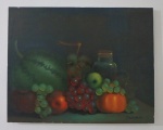 RAVANELLO, óleo sobre tela, representando natureza morta, medindo 40 x 50 cm