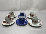 Lote de 5 xícaras de café em porcelana, marcas e modelos diversos. Foto ilustrativa.