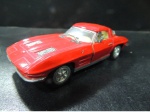 MINIATURA - CHEVROLET CORVETTE STINGRAY SPLIT WINDOW 1963. COM ABERTURA DAS PORTAS. APROX. 12,5CM. - USADO NO ESTADO CONFORME FOTOS - ITEM SERA ENVIADO DO RS.