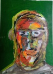 Odon Nogueira, Retrato, óleo sobre madeira, 66x46cm, sem moldura