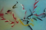 Calvim , Abstrato, técnica mista sobre tela, 80x120cm, sem moldura