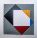 Antônio Peticov, Double Square B, gravura, PA, 50x50cm, sem moldura