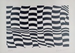 Kleber Ventura, Bandeira, gravura 24/35, 35x50cm, sem moldura