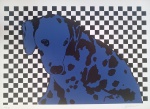 Kleber Ventura, Cachorro Azul, gravura 15/30, 70x100cm, sem moldura