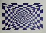 Kleber Ventura, Infinito Azul, gravura, tiragem 21/25, 50x70cm, sem moldura