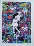 Polesi, Casal - Pop Art, gravura 83/100, 65x43cm, FINEART, sem moldura