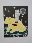 Bacaro Borges, O Sapo, xilogravura, 33x24cm, 2026, sem moldura